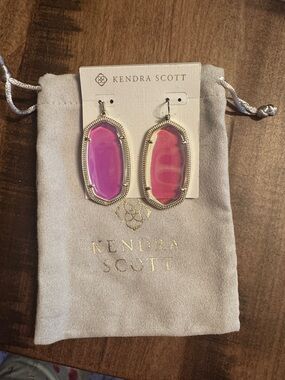 Vintage rare Kendra Scott Gold-Trim Danielle Drop Earrings